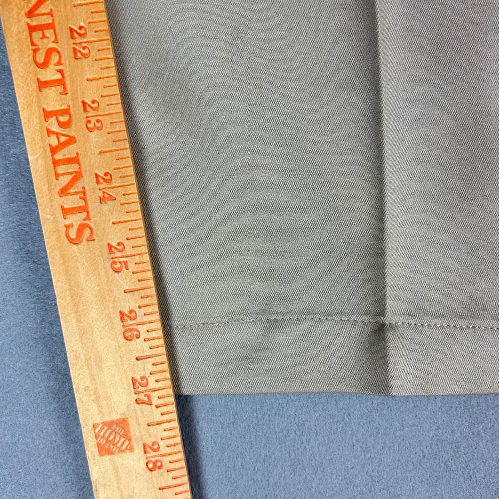 Oak Hill Dress Pants Mens 44x30(44x27) Khaki Tan Pleated Front Polyester Slacks - Picture 5 of 10